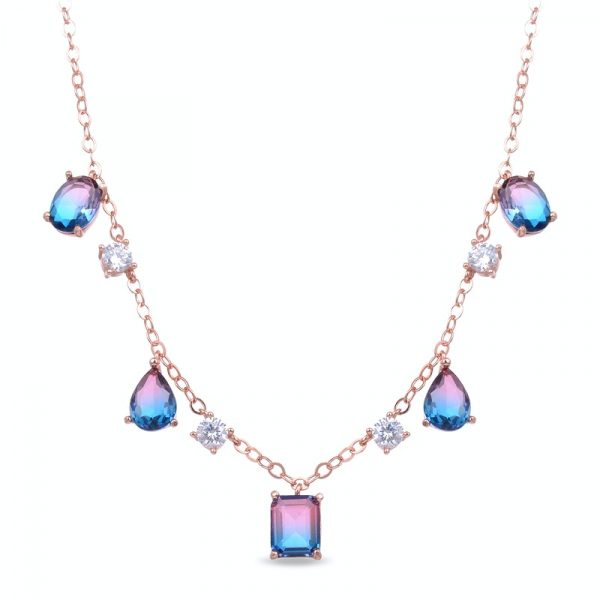 ogrlica sa kristalima u boji