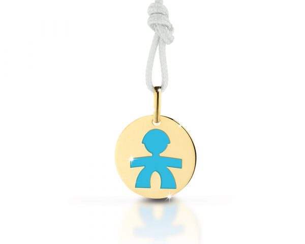 Privezak od zlata sa motivom dečaka